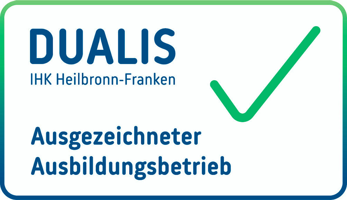 DUALIS: Ausgezeichneter Ausbildungsbetrieb